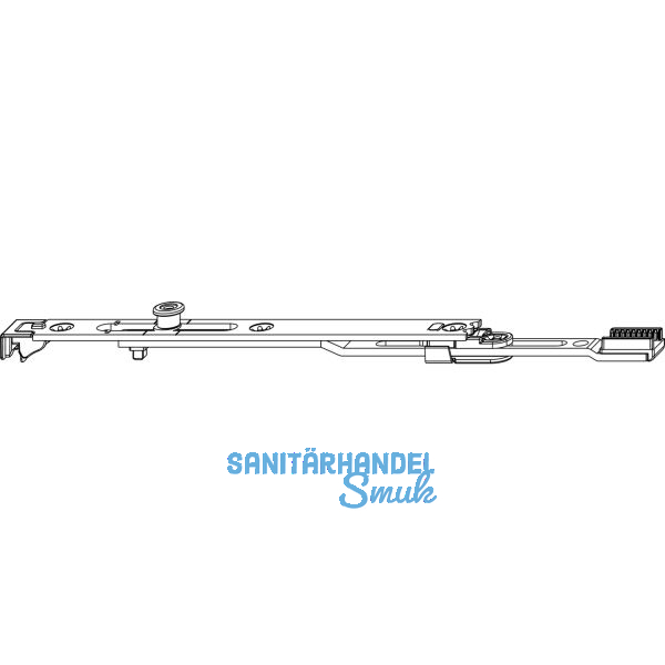 MACO MM Endverschluss EH unten, mit 1 iS-Zapfen, FFH 1340-2450 mm (205644)