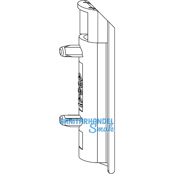 MACO Schmutzabdeckung Ecklagerband PVC, graubraun RAL 8019 (203287)