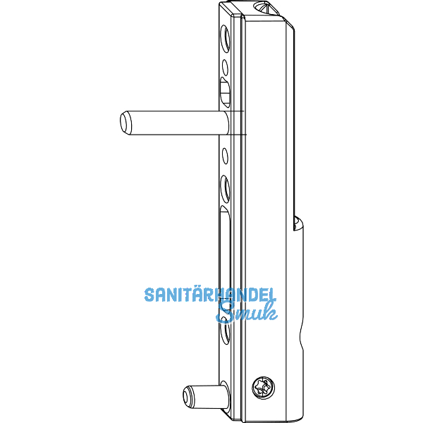 MACO Ecklagerband PVC, mit 5 mm Tragezapfen L=23 mm, 120 kg, titan (225359)