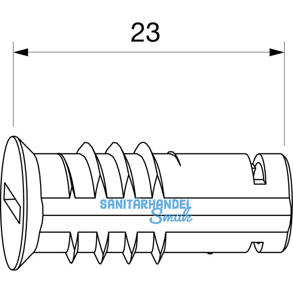 MACO-TRONIC Magnet einschraubbar in Zink Geh�use, silber (465323)