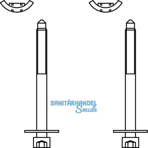 GU Timberstep Eckverbinder-Befestigungsset unten