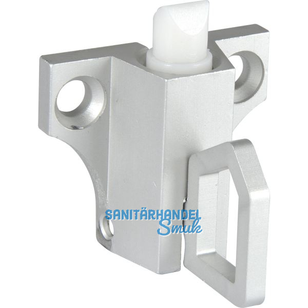 Oberlichtschnapper ALU Hebelzug und Falle aus Nylon silber