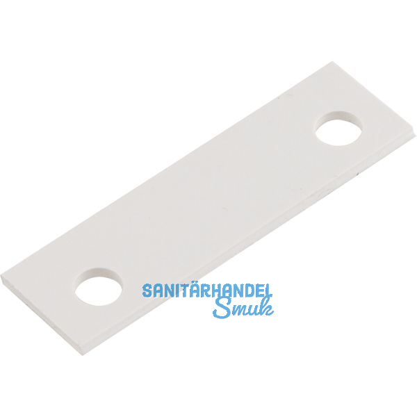 Unterlegplatte eckig zu Schlie�blech St�rke 1,5 mm Aluminium wei� RAL 9010