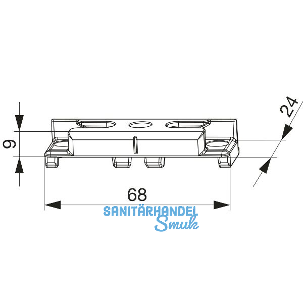 MACO Schlie�teil iS PVC 12/21-13, INOUTIC/THYSSEN, silber (370207)