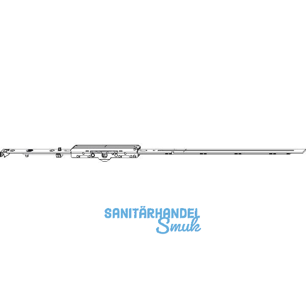 MACO MM D-/DK-Getriebe fix, DM 6,5 mm, FFH 455-660 mm, silber (202206)