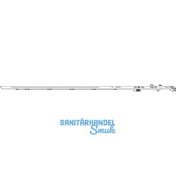 MACO MM Drehbandstulp abl�ngbar, FFB 350-600 mm, silber (202269)