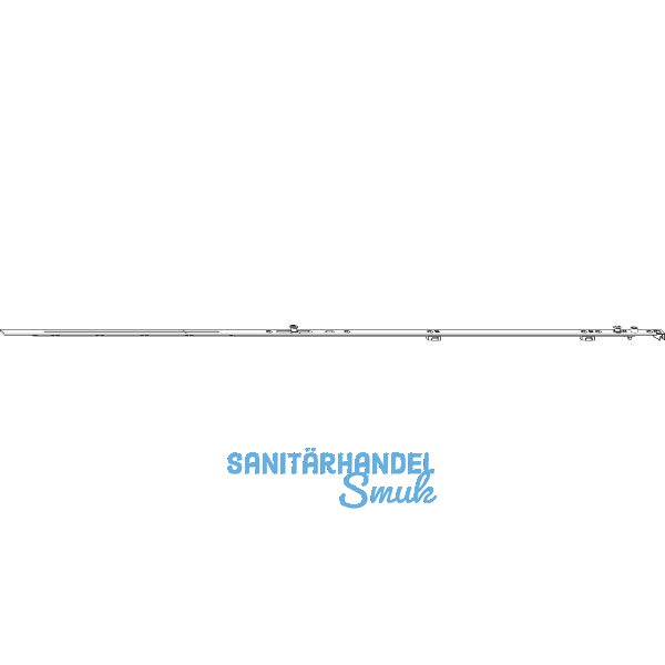 MACO MM Drehbandstulp abl�ngbar, FFB 801-1050 mm, 1 iS-Zapfen, silber (205941)