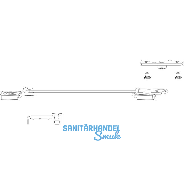 MACO Drehbegrenzung PVC/TV, FFB 240-1300 mm, Typ 1, 80 kg, silber (101519)