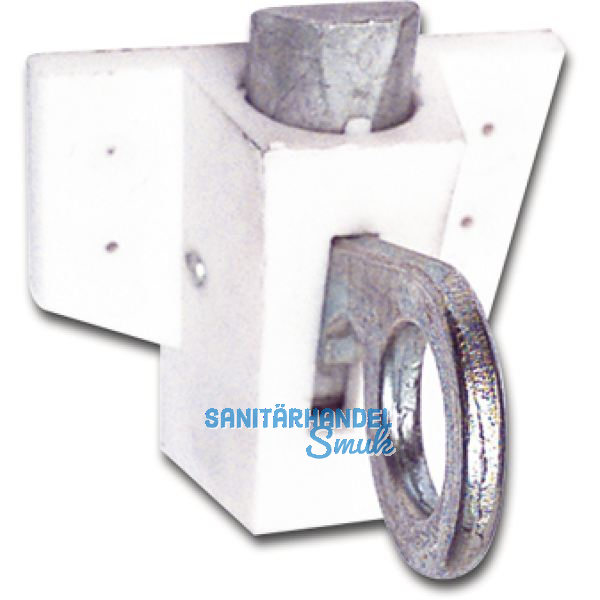 Oberlichtschnapper KU, Zamakfalle, Hebel Stahl, Geh�use Kunststoff braun