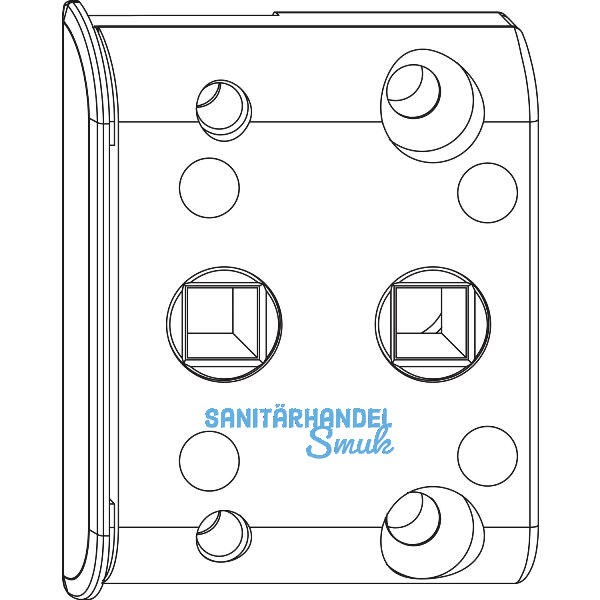 MACO Zwischengetriebe ohne VK, DM -6 mm, Falzluft 12 mm, 18�, 9V, silber (58105)