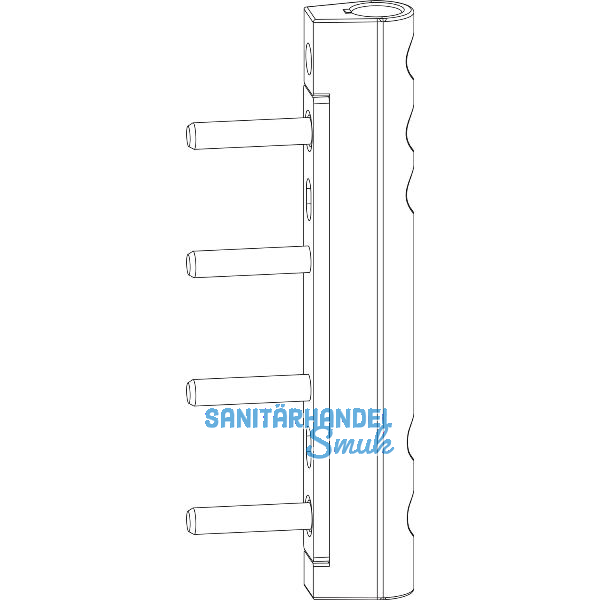 MACO Ecklagerband MAMMUT 180kg PVC, mit 5 mm Tragezapfen L=23 mm, titan (228141)