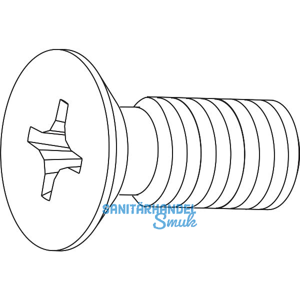 MACO Schraube f�r Scherenlagerstiftsicherung MAMMUT, M5x12 mm, wei� RAL 9016