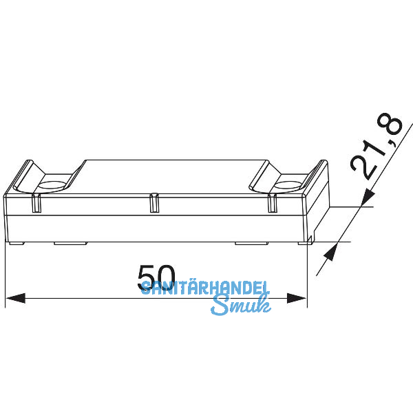 MACO Auflauf f�r Bodenschwelle TROCAL und GKG, Rahmenteil, silber (370252)