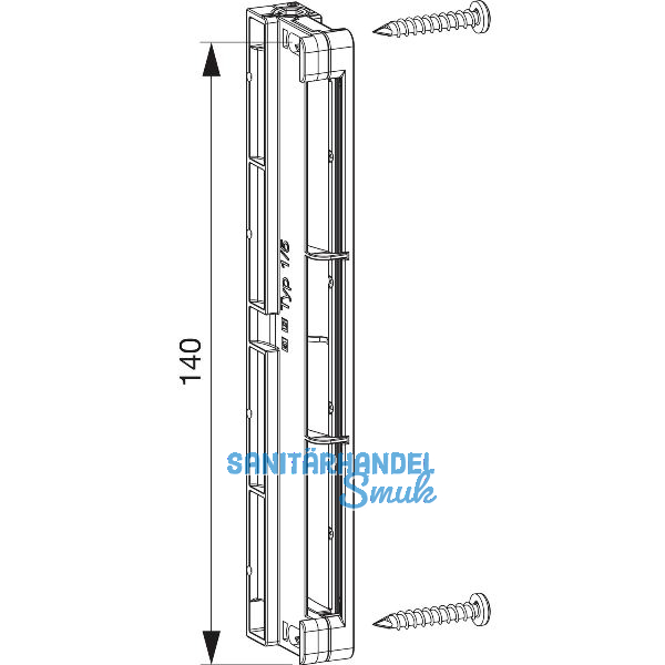 MACO MULTI-VENT Fensterfalzventil Typ 3/6/8/14 vertikal Kunststoff wei� (104743)