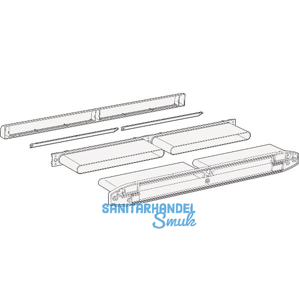 SIEGENIA Kanal-Set f�r Fensterl�fter Aeromat midi HY, Kunststoff wei� RAL9016