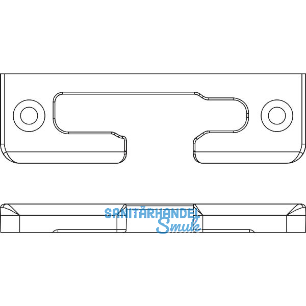 MACO Kippschlie�teil iS waagrecht Eurofalz 24 13V, f�r Bodenschwelle, links