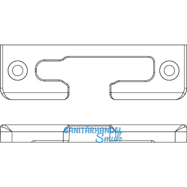 MACO Kippschlie�teil iS waagrecht Eurofalz 24 13V, f�r Bodenschwelle, rechts