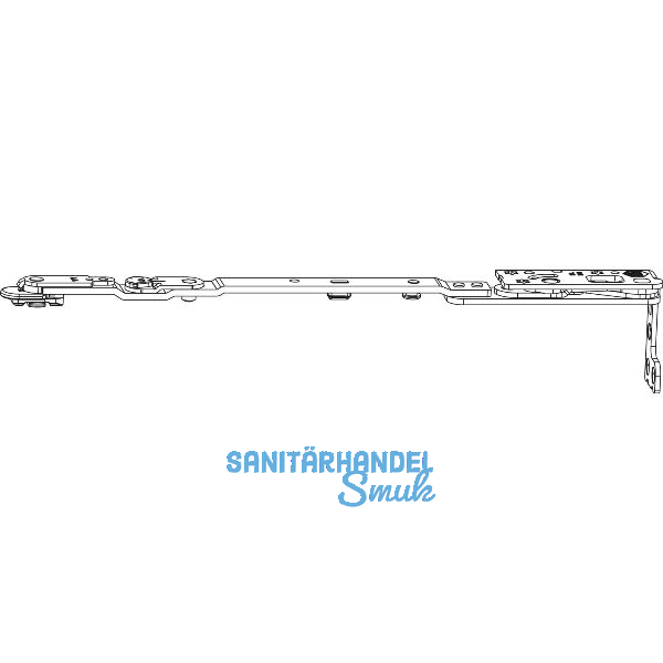 MACO MM KD-Scherenarm POWER 13V Holz/PVC FT30 FFB 370-800 mm links silber