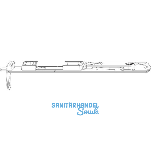 MACO MM Kantriegel unten MM-KS, Eurofalz FT 24 mm, 13V, L=170 mm, silber