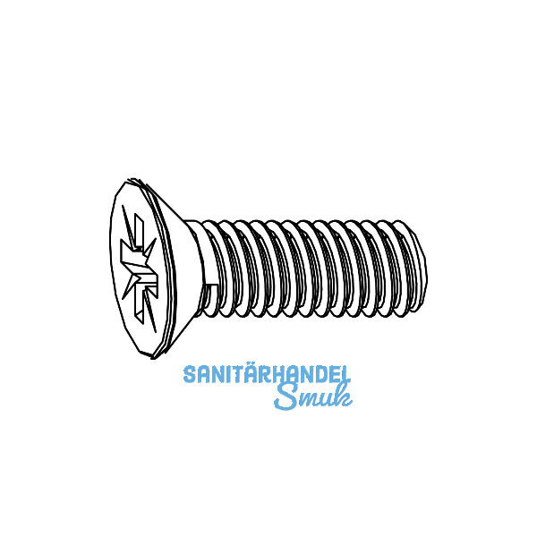 MACO Senkschraube f�r Achsstiftsicherung M4 x 12 mm Pozidrive Tricoat-Evo