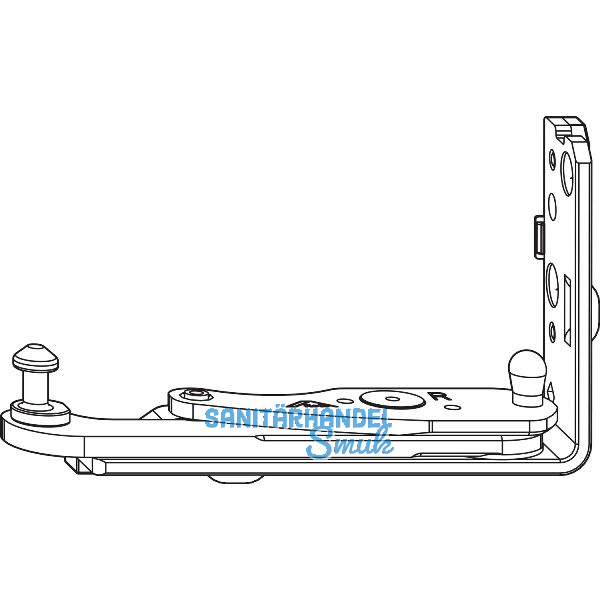 ROTO NT/NX Ecklager Designo K08 DECEUNINCK/KBE/K�MMERLING/TROCAL silber links