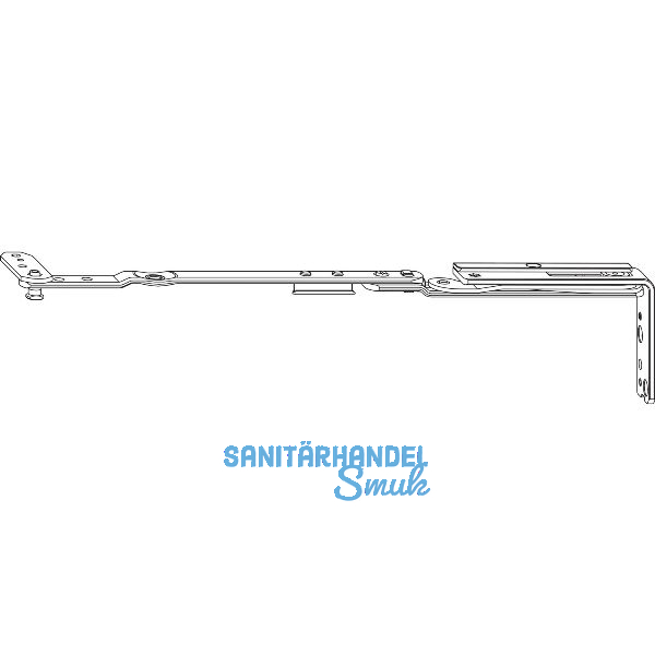ROTO NT/NX Axerarm Designo K32 PROFINE 76/88 Gr. 250 silber links