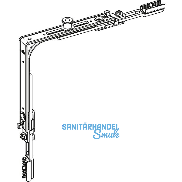 ROTO E-Tec Control NT/NX Eckumlenkung MVS 1P Zapfen silber
