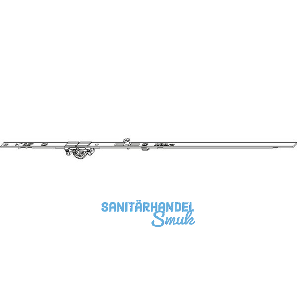 ROTO NT/NX DK-Getriebe KSR konstant DM 15 mm L= 690/263 mm 1V silber