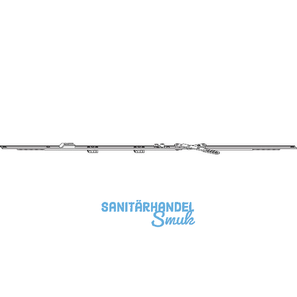 ROTO NT/NX Stulpfl�gelgetriebe mittig/variabel L= 980 mm silber