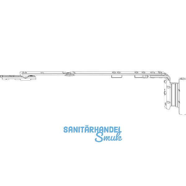 ROTO NX Axerarm P TiltFirst 12/20-13 Gr. 150 FFB 290-410 mm silber links