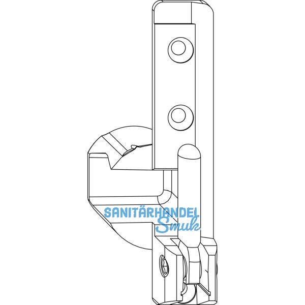 MACO Ecklager TO, 4/18 mm, rechts, 130 kg, silber (55237)