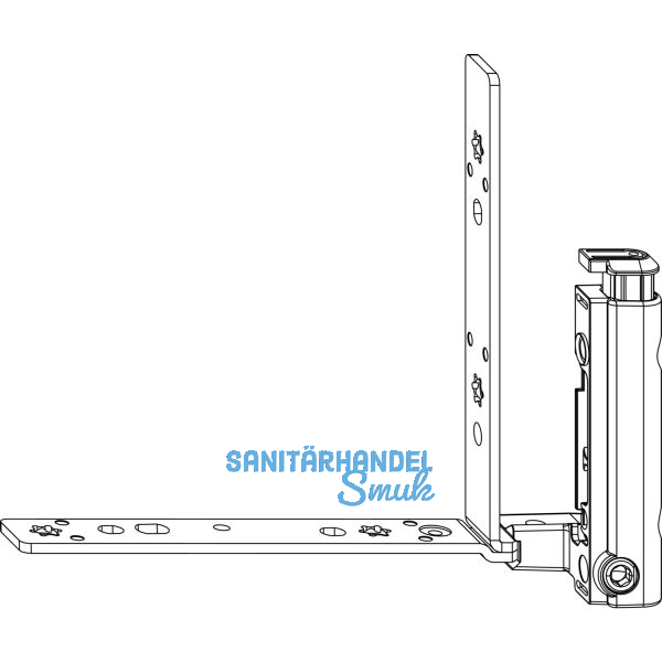 MACO Falzecklagerband TO mit �V, 12/18-9 mm, links, 130 kg, silber (52395)