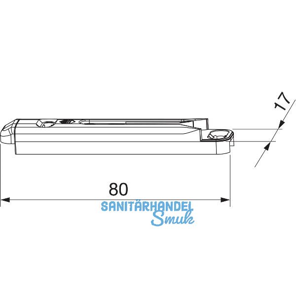 MACO MT Zweitscheregeh�use f�r PVC, K�MMERLING Eurodur 3S, silber (54665)