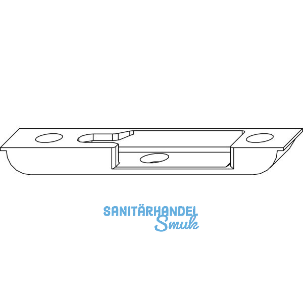 MACO Schlie�teil iS, Falzluft 4 mm, Versatz 9 mm, rechts, silber (96565)