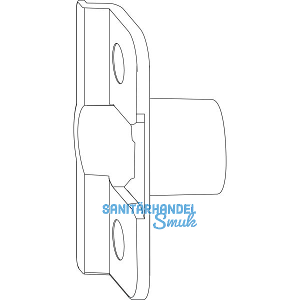 MACO Anpressverschluss einbohrbar Rahmenteil, Eurofalz 24 mm 13V (357741)