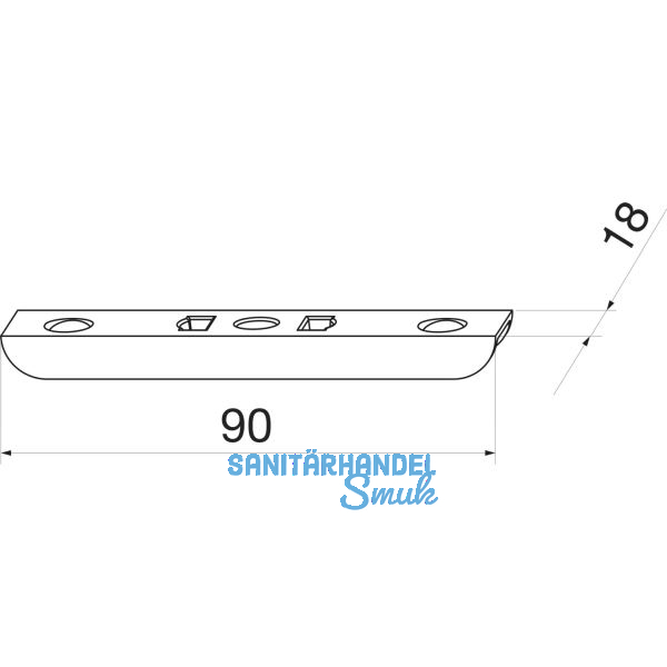 MACO Schlie�teil �ffnungsbegrenzung, 4L, 9V, silber (55988)