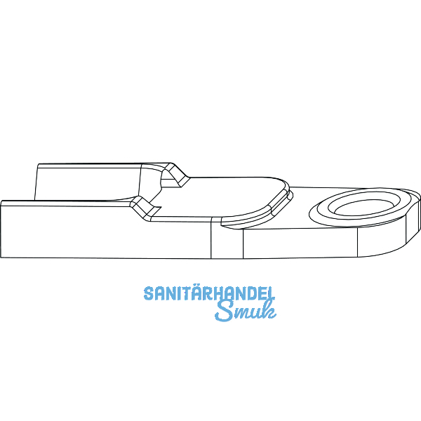 MACO Aufsteckschlie�teil f�r 3-flg. Fenster, f�r Verschlusszapfen (55039)