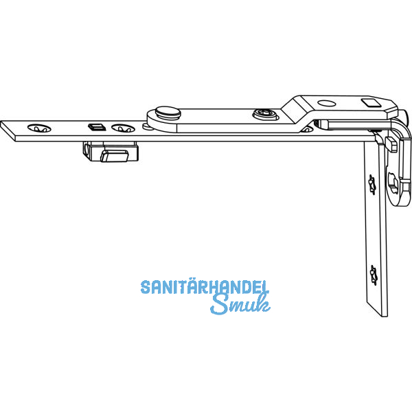 MACO Drehband oben AS/PVC Winkelbandausf�hrung 120 kg silber (52462)