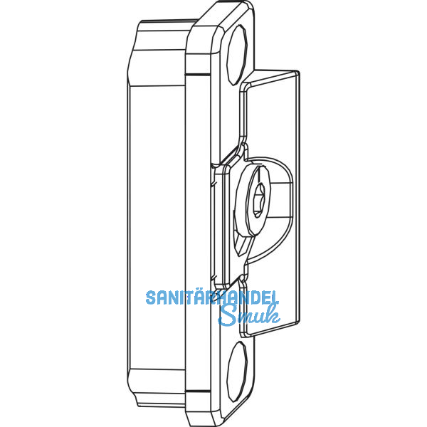 MACO Anpressverschluss verdeckt Fl�gelteil 9V f�r Beschlagsnut,silber (220219)
