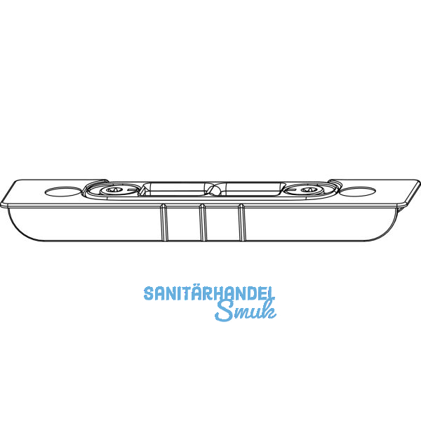 MACO Riegelschlie�teil mit 2 Schlitze, Falzluft 4 mm, Versatz 13 mm (209338)