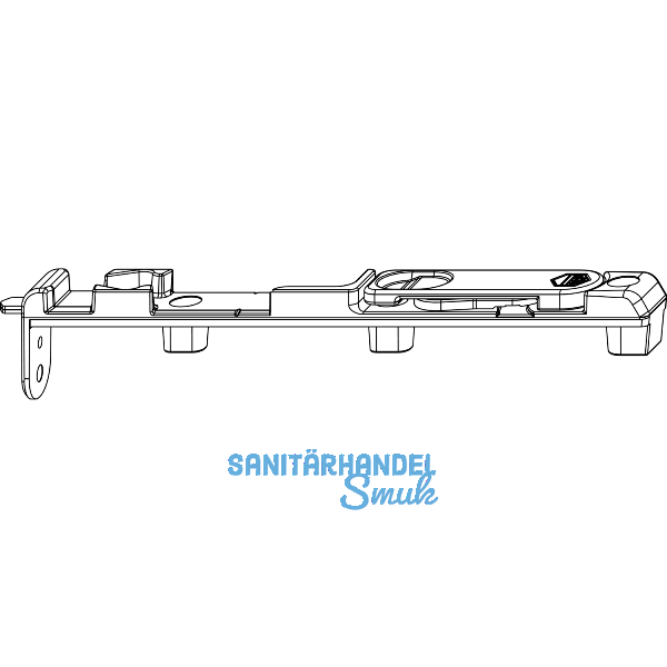 MACO MM Kantriegel unten rechts MM-KS, f�r Beschlagsnut, silber (214445)