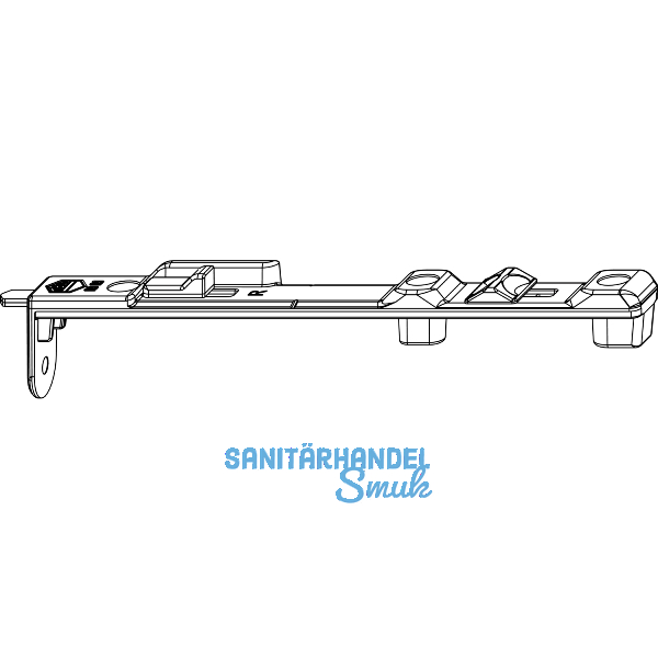 MACO MM Kantriegel oben rechts MM-KS, f�r Beschlagsnut, L=165mm, silber (214336)