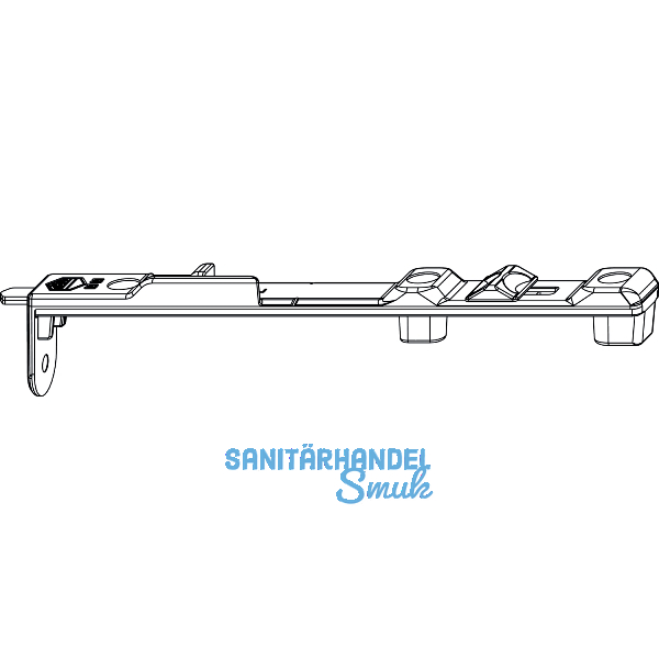 MACO MM Kantriegel oben links MM-KS, f�r Beschlagsnut, L=165 mm, silber (214337)