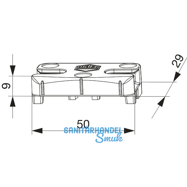 MACO Schlie�teil iS PVC 12/20-13, ALUPLAST/DIMEX/SCH�CO, silber (96674)