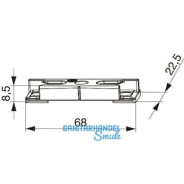 MACO Schlie�teil iS PVC 12/20- 9, TROCAL/DELTAPLAST, silber (96573)