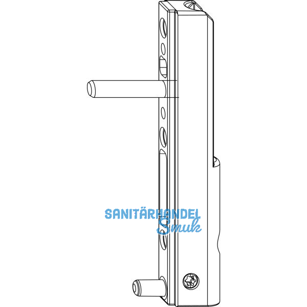 MACO Ecklagerband PVC, mit 5 mm Tragezapfen L=23 mm, 120 kg, silber (52479)
