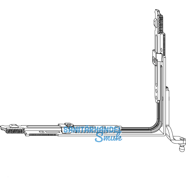 MACO MT Ecklagerband f�r Rundbogen TV, rechts, Versatz 13 mm, 60 kg (55353)