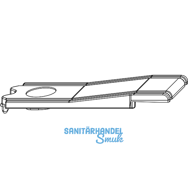 MACO MM Adapterteil gerade Stanzung, silber (352980)