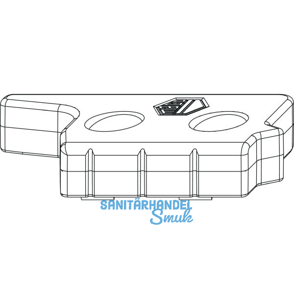 MACO MM Hebeteil Falzluft 12 mm Eurofalz 24 mm 13V silber links (356334)