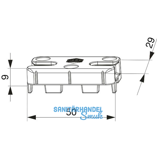 MACO Schlie�teil iS PVC 12/20-13, TROCAL, silber (354686)
